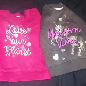 Decorative Sweatshirts for little girls. Sold together or separate. Size 3 - 4